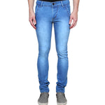 Blue Faded Stretchable Denim Regular Fit Jeans