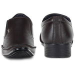 Brown Slip On Synthetic Leather Formal Shoes For Men