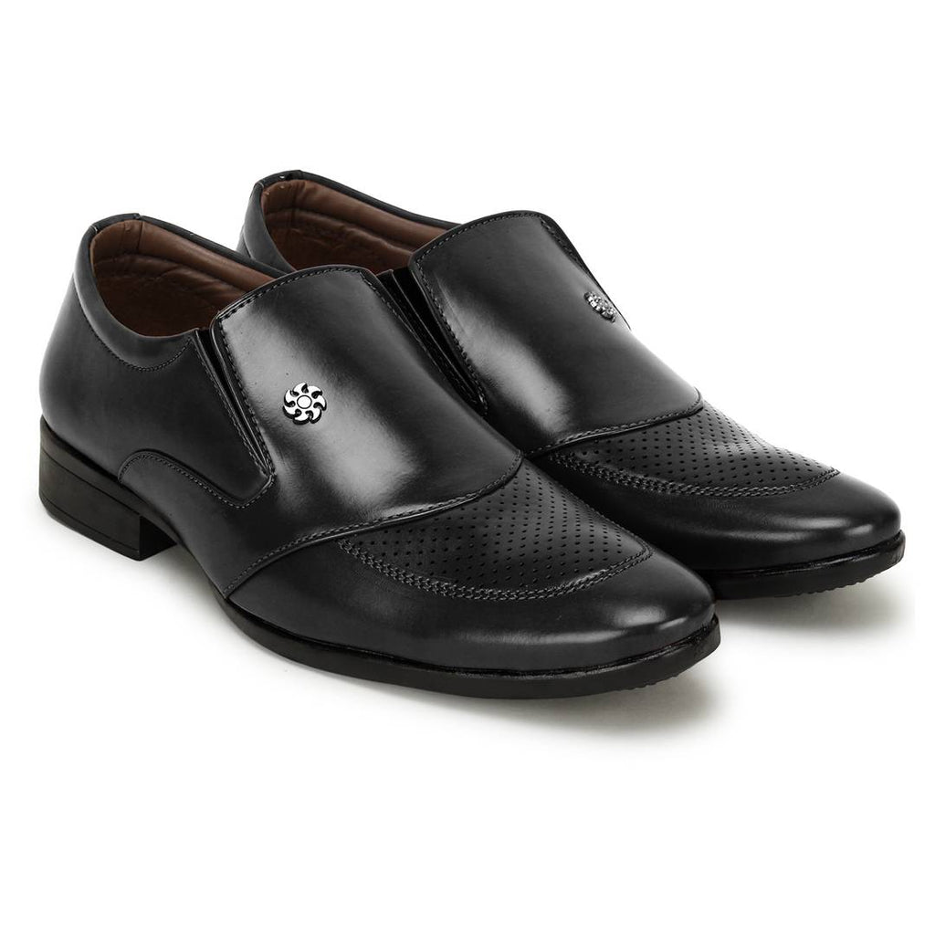 Dotted Slip On Formal Shoes For Men