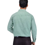 Green Cotton Regular Fit Formal Shirt