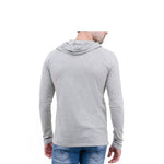 Grey Pack Of 2 Full Sleeves Printed Hooded T Shirt With Coffee Mug For Men