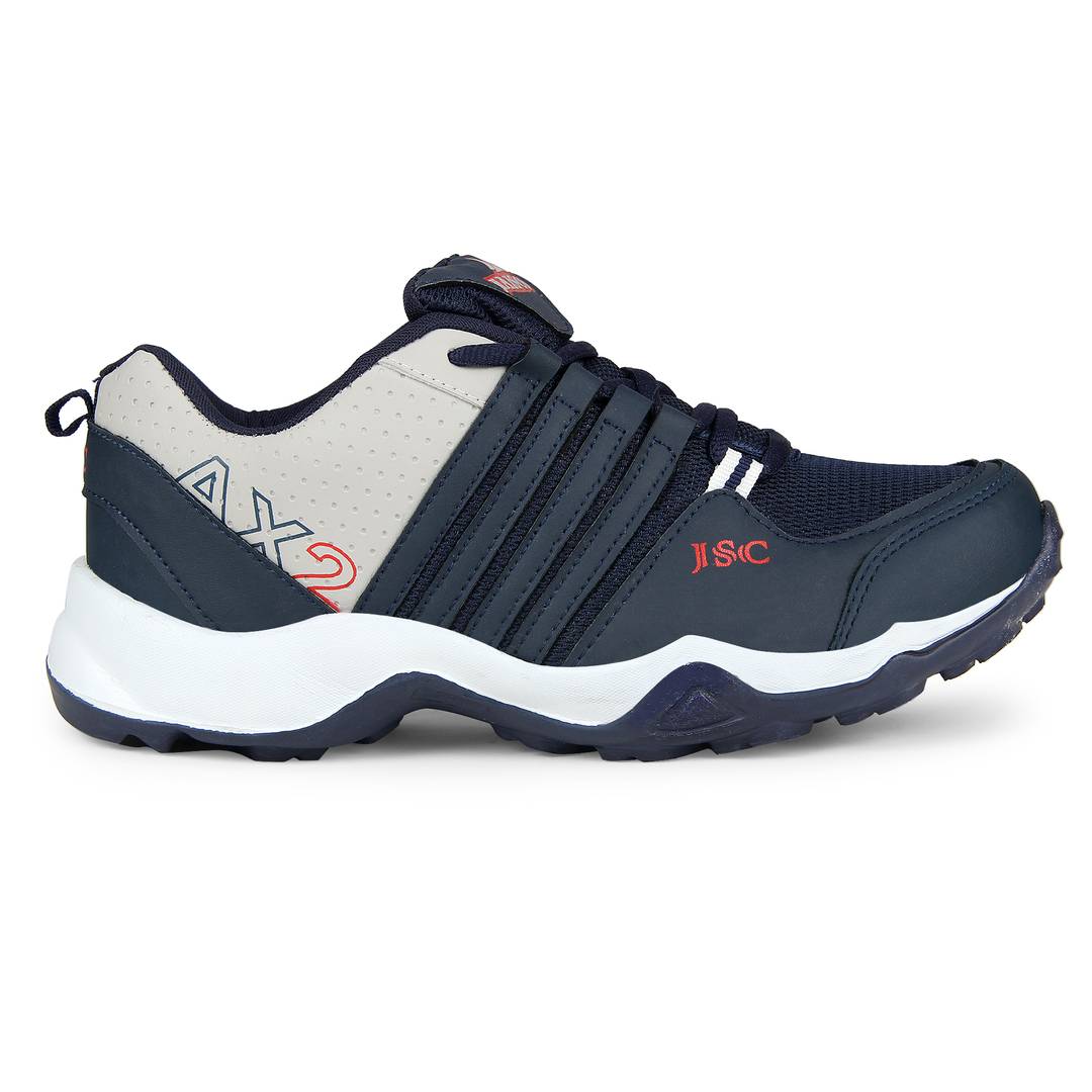 Men Navy Blue Sky Lace Up Outdoor Sport  Running Shoes