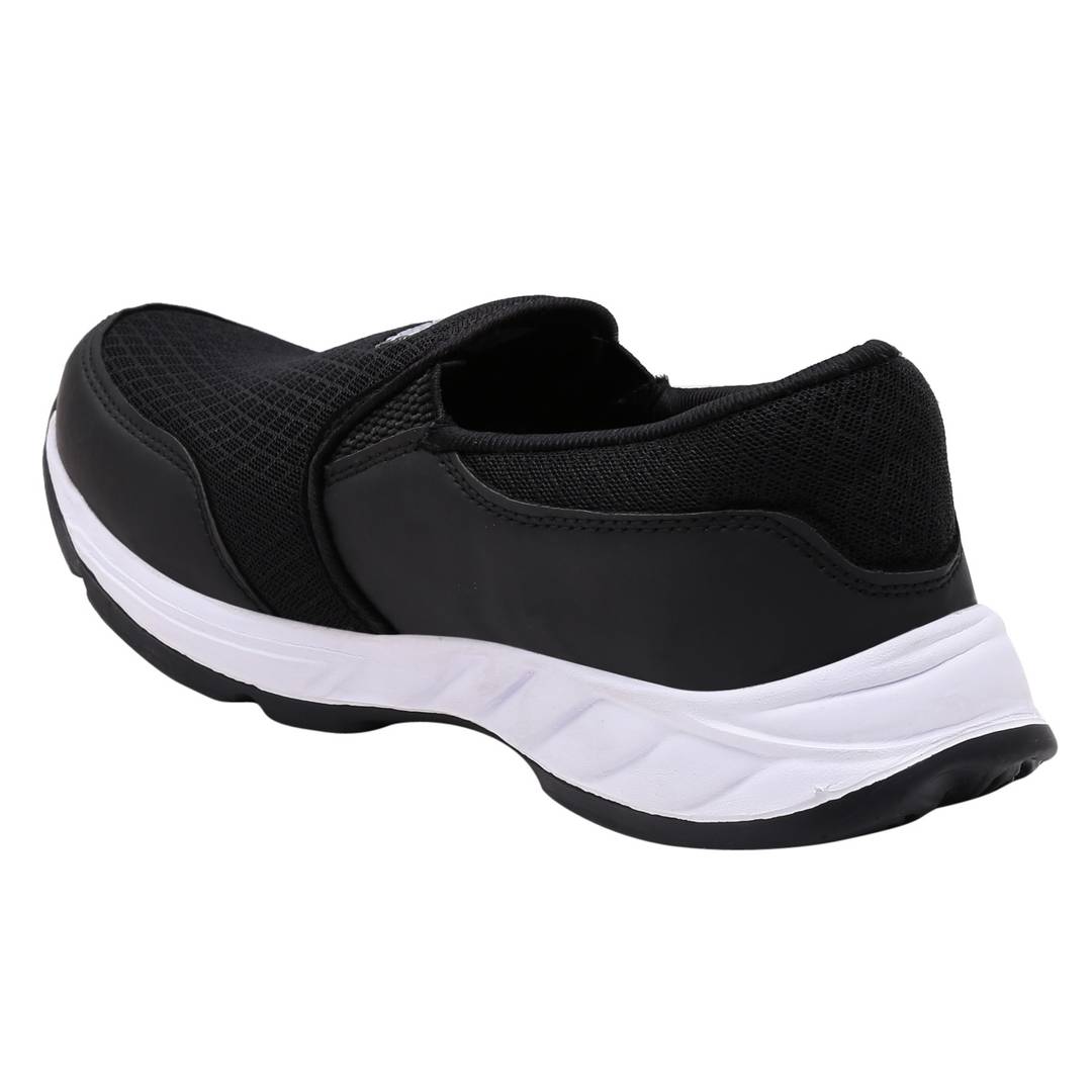 Comfort Men Slip On Sport Black Mesh Running Shoes
