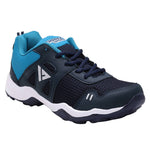 Sport Navy Blue Lace Up Mesh Running Shoes