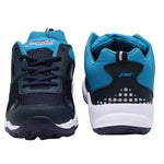 Sport Navy Blue Lace Up Mesh Running Shoes