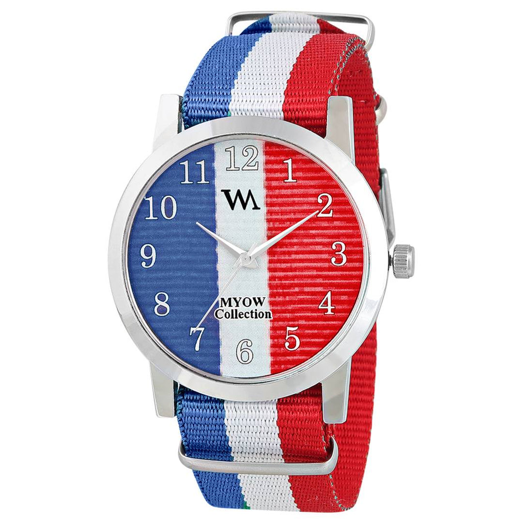 Multicoloured Fabric Analog Watches For Men