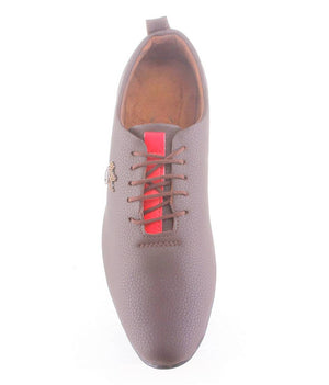 Beige Synthetic Leather Casual Shoe