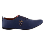 Men's Blue Synthetic Leather Casual Shoes