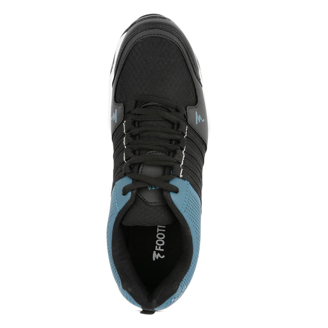 Sea Green-Black Mesh Sports Running Shoes