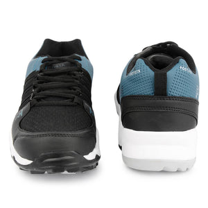 Sea Green-Black Mesh Sports Running Shoes
