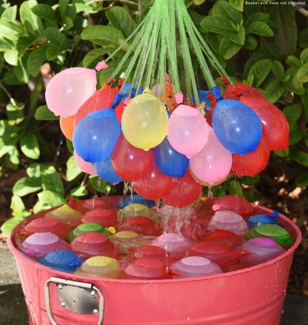 Holi Water Balloons / Multcolor Magic Water Balloon Maker - 111 Balloons in Total- Fill & Tie the Whole Bunch of Water Balloons in Just 60 Seconds - No More Struggle or Hassle - Great Holi