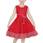 ULTRA TREND RED COTTON FROCK