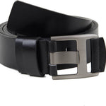 Black Leatherette Casual Belt For Men's