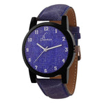 Fully Denim Finish Analog Wrist Watch With  Belt And Aviator Glasses