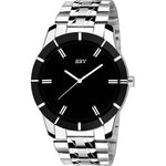 Men's Silver Analog Watch With Metal Strap