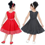 RED AND BLACK BEAUTIFUL COTTON FROCK