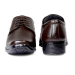 Brown Synthetic Solid Formal Shoes