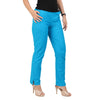 Cotton Trouser In Turquoise