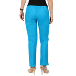 Cotton Trouser In Turquoise