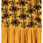 MUSTARD EMBROIDERED TOP
