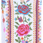 Women's Rayon White Embroidered Top