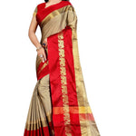 Multicoloured Woven Design Cotton Silk Saree