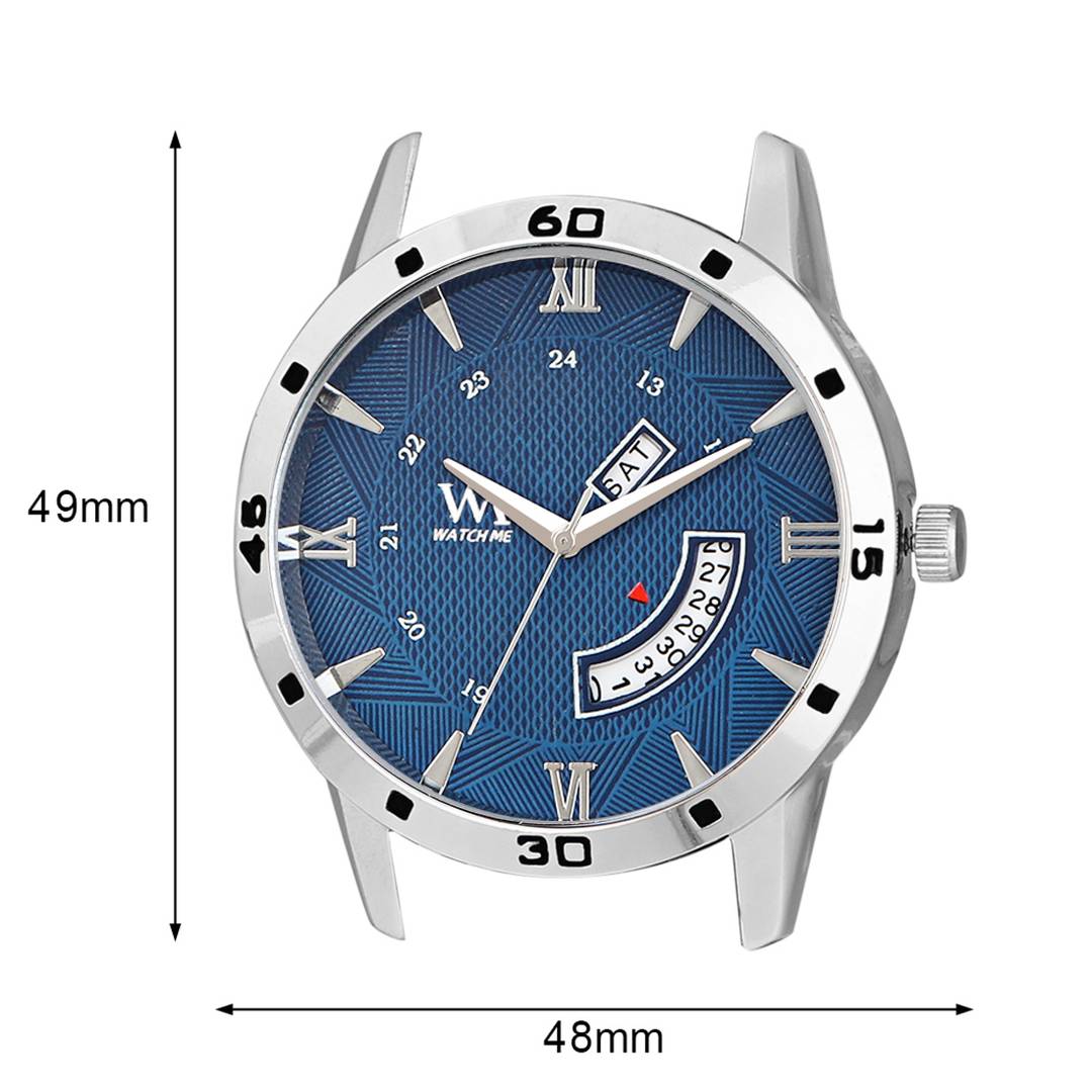 Blue Synthetic Leather Analog Watch for Men