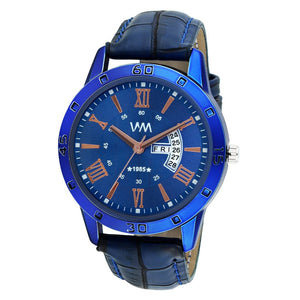 Blue Synthetic Leather Analog Watch for Men