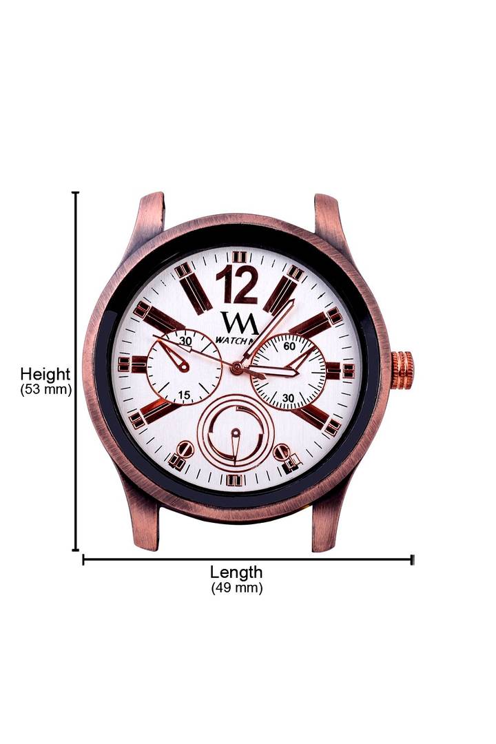 Black Genuine Leather Analog Watch for Men