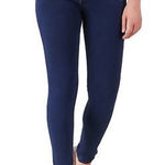 Women Navy Blue High Waist Denim Jeans