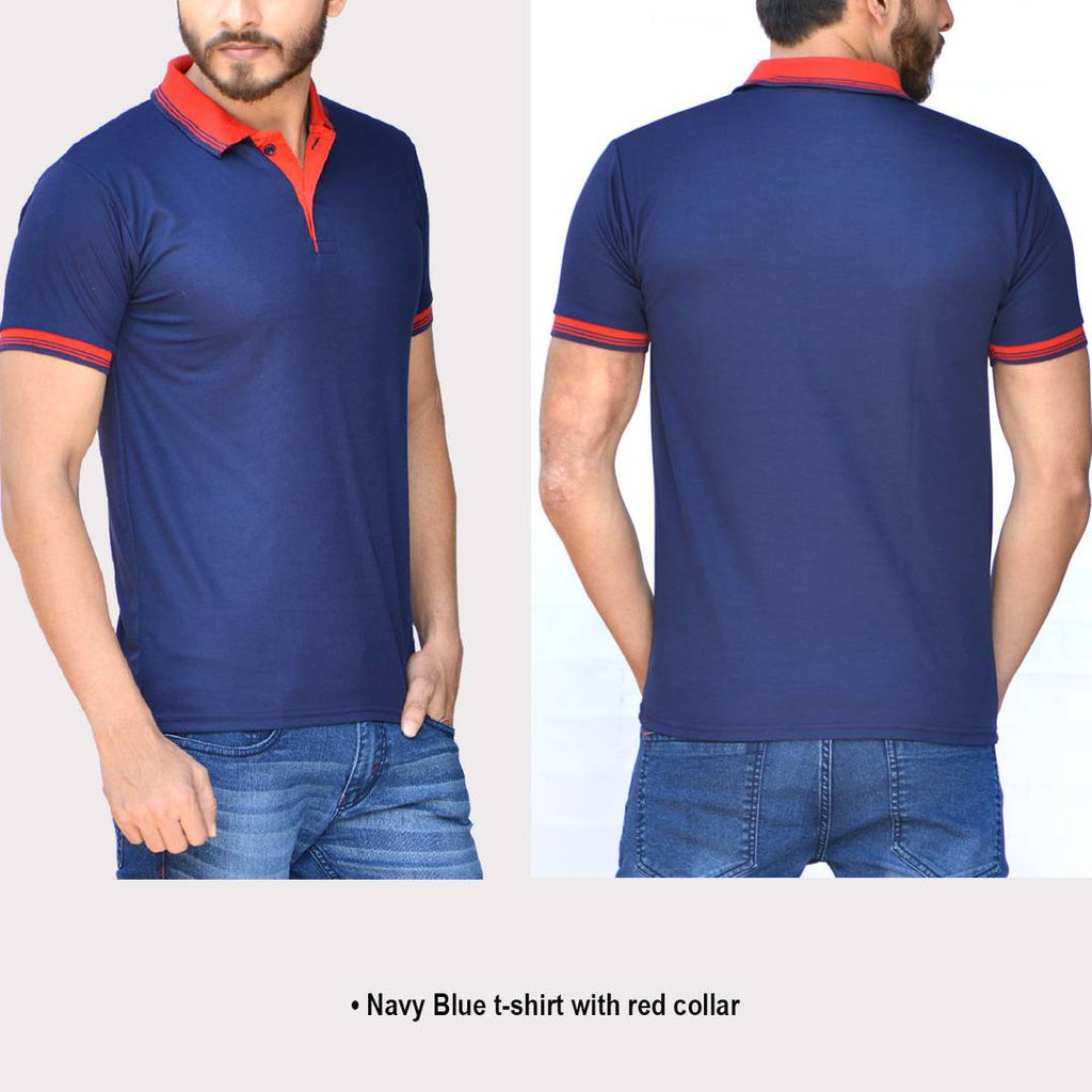 Set of 5 Polyester Blend Polo T-Shirt
