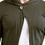 Men's Olive Cotton Solid Shrug