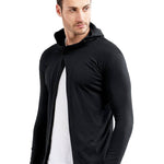 Men's Black Cotton Solid Shrug