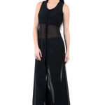 Black Padded Long Dress