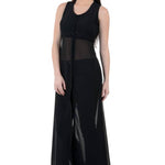 Black Padded Long Dress