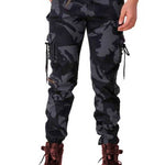 Men's Multicoloured Cotton Blend Printed Regular Fit Cargo