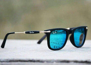 Turquoise Metal Square Sunglasses For Men's