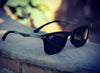 Black Metal Square Sunglasses For Men's