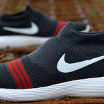 Men's Grey Synthetic Self Design Sneaker Sports Shoes