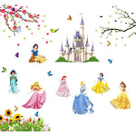 Disney Princess Wall Sticker (102 cm X 120 cm)
