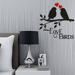 Love Birds On Branch Wall Stickers (64 cm X  63 cm )