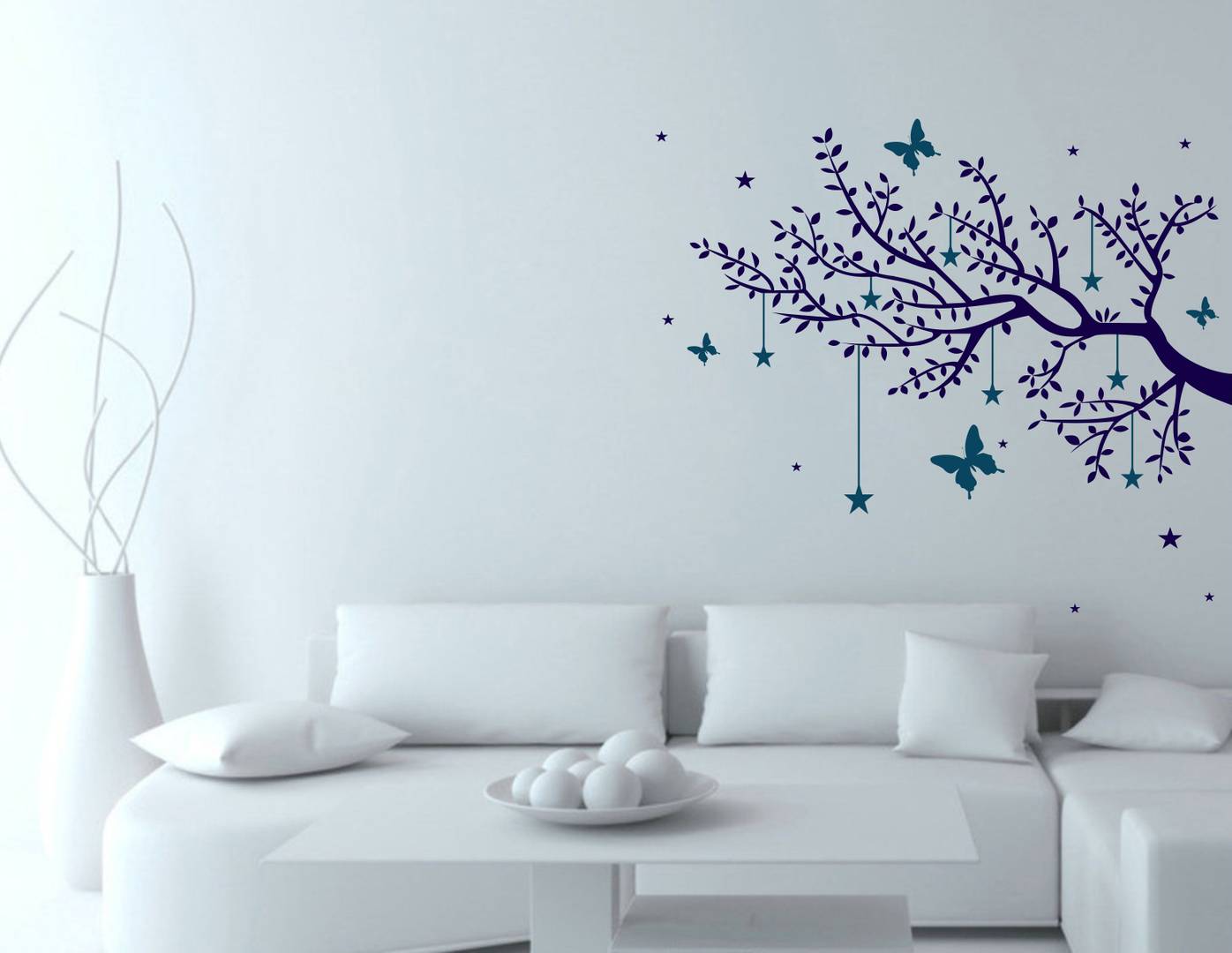 Wall Stickers | Wall Sticker For Living Room -Bedroom - Office - Home Hall Decor |Beautiful Tree 63 cmX 73 cm