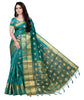 Green Self Pattern Banarasi Silk Saree With Blouse Piece