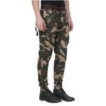 Men's Multicoloured Cotton Blend Mid-Rise Printed Regular Fit Cargo