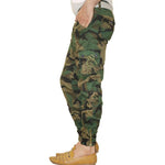 Men's Multicoloured Cotton Blend Mid-Rise Printed Regular Fit Cargo