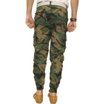 Men's Multicoloured Cotton Blend Mid-Rise Printed Regular Fit Cargo