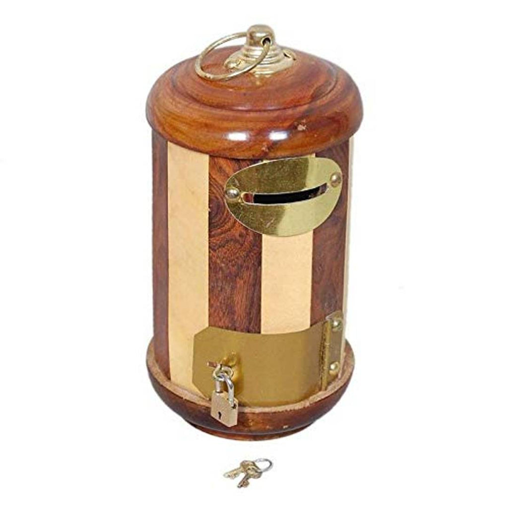 Wooden Letter Post Box Shaped Money Bank