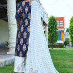 Beautiful Stylish Rayon Kurta with Bottom and Dupatta Set for Women's