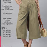 Women's Cotton Culottes