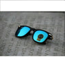 Aqua Lens To Golden Metal Square Sunglasses For Men